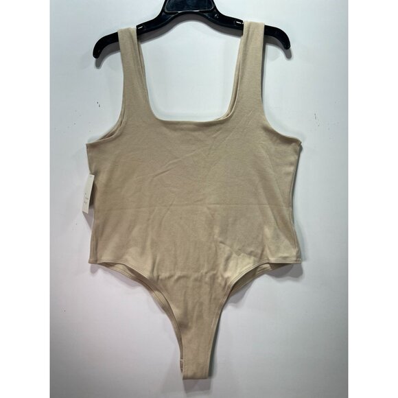 A New Day - Women's Slim Fit Bodysuit - Beige - Extra Large - Picture 4 of 16